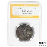 1915-S Panama-Pacific Half Dollar PGA MS64