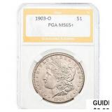 1903-O Morgan Silver Dollar PGA MS65+