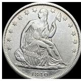 1840-O Seated Liberty Half Dollar CLOSELY UNCIRCU