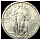 1917 Type 1 Standing Liberty Quarter CLOSELY UNCIR