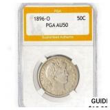 1896-O Barber Half Dollar PGA AU50