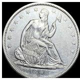 1860-O Seated Liberty Half Dollar CLOSELY UNCIRCU