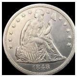 1848 Seated Liberty Dollar