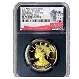 2017-W 1 OZ Gold $100 US Mint 225th Anniv NGC PF70
