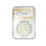 1935-S Silver Peace Dollar PGA MS65