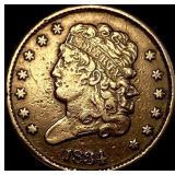 1834 Classic Head Half Cent NEARLY UNCIRCULATED