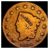 1826 Coronet Head Large Cent LIGHTLY  CIRCULATED