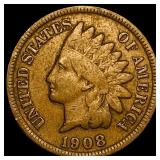 1908-S Indian Head Cent ABOUT UNCIRCULATED