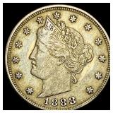 1888 Liberty Head Nickel NEARLY UNCIRCULATED