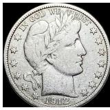 1912-S Silver Barber Half Dollar NICELY  CIRCULAT