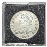 1809 III Edge Capped Bust Half Dollar AU