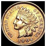 1904 RD Indian Head Cent CLOSELY UNCIRCULATED