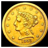 1843-O $2.50 Gold Quarter Eagle