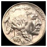 1937-D 3 Leg Buffalo Nickel