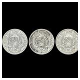 [3 Coins]1923 Soviet Union Silver 10 Kopeks CLOSEL