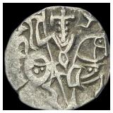 [2 Coins]700-1000 AD India Rajput SIlver Jital NEA