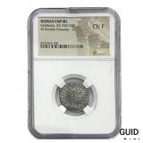 Roman Gallienus, AD 253-268 BI Dbl-Denarius NGC C