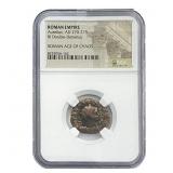 Roman Aurelian, AD 270-275 BI Dbl-Denarius NGC