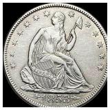 1853 Seated Liberty Half Dollar Arrows/Rays  CLOS