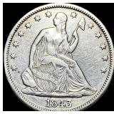 1843-O Seated Liberty Half Dollar CLOSELY  UNCIRC