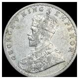 1918 British Inda Silver Rupee UNCIRCULATED