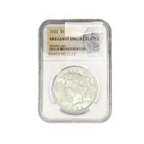 1922 Silver Peace Dollar NGC