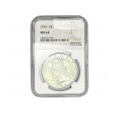 1923 Silver Peace Dollar NGC MS64