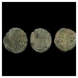 [3 Coins]Pratihara Empire 780-980 AD SIlver Drach