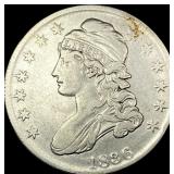 1836 Silver Half Dollar LIGHTLY CIRCULATED