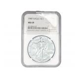 1987 Silver Eagle NGC MS69