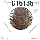 1836-R Papal States 1/2 Baiocco XF