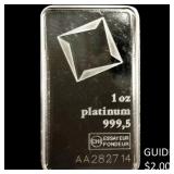 1 oz Platinum Bar