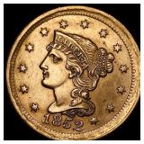 1852 Braided Hair Large Cent UNCIRCULATED