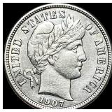1907-S Silver Barber Dime UNCIRCULATED