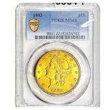 1902 $20 Gold Double Eagle PCGS MS61