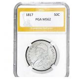 1817 Capped Bust Half Dollar PGA MS62