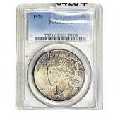 1928 Silver Peace Dollar PCGS MS63