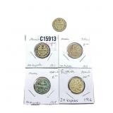 Various Dates Russia Silver 20 Kopeks XF