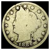 1886 Liberty Head Nickel NICELY CIRCULATED