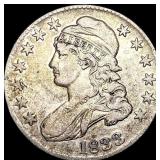 1833 Capped Bust Half Dollar ABOUT  UNCIRCULATED