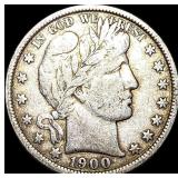 1900 Barber Half Dollar ABOUT UNCIRCULATED