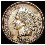 1864 L Indian Head Cent NEAR UNC