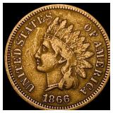1866 Indian Head Cent NEARLY UNCIRCULATED