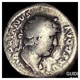 117-138 AD Roman Hadrian Silver Denarius NEARLY UN
