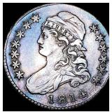 1814 Capped Bust Half Dollar NEARLY UNCIRCULATED