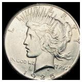 1925-S Silver Peace Dollar CHOICE AU
