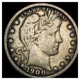 1900 Barber Silver Quarter LIGHTLY CIRCULATED
