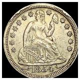 1854 Arrows Seated Liberty Silver Dime  CLOSELY U