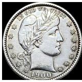 1900-S Silver Barber Quarter UNCIRCULATED