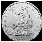 1877-S Silver Trade Dollar NEARLY  UNCIRCULATED